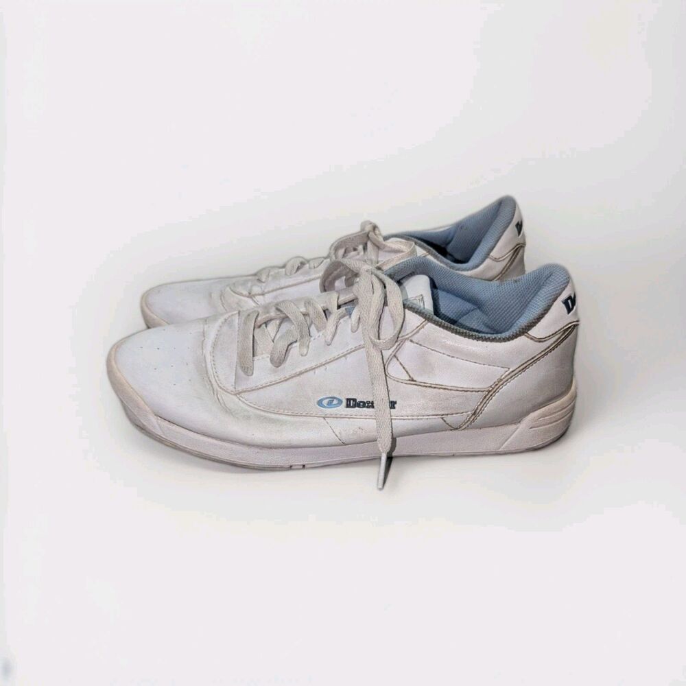 Vintage Dexter Bowling Shoes Leather SIZE 10 White Baby Blue Women's Sports